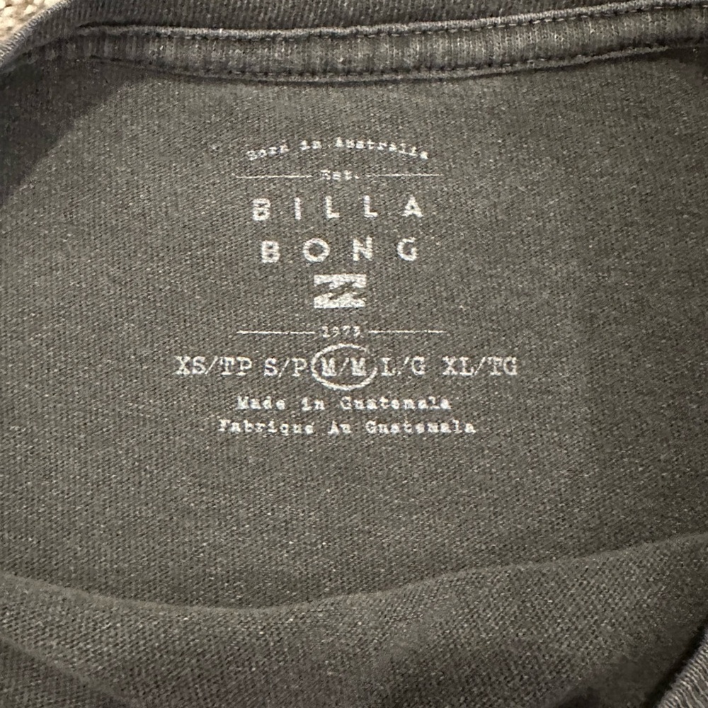Billabong Graphic Tee - Dark Grey with Multicolor Design - Picture 3 of 3